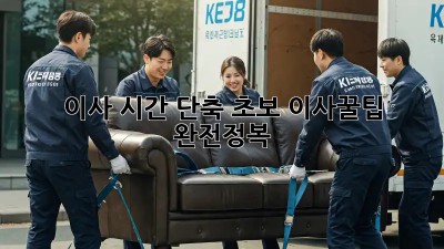 이사 시간 단축! 초보 이사꿀팁 완전정복